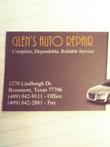 Glen's Auto Repair in Beaumont, TX