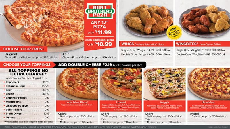 Hunt Brothers Pizza in Beaumont, TX